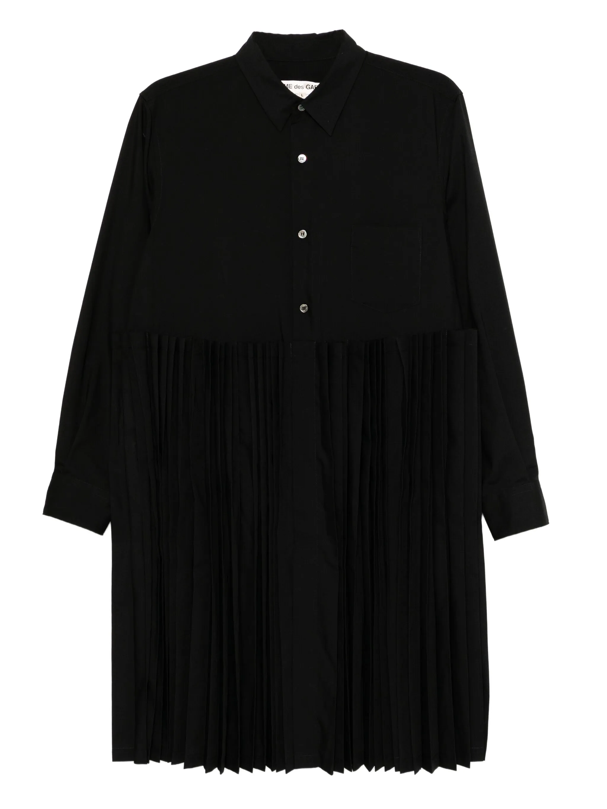 Рубашка со складками Comme Des Garçons, черный
Рубашка со складками Comme Des Garçons, черный