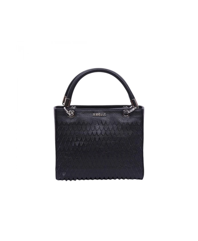 Кожаная сумка с автоматической застежкой на пуговицу. Rebelle, черный
Кожаная сумка с автоматической застежкой на пуговицу. Rebelle, черный
