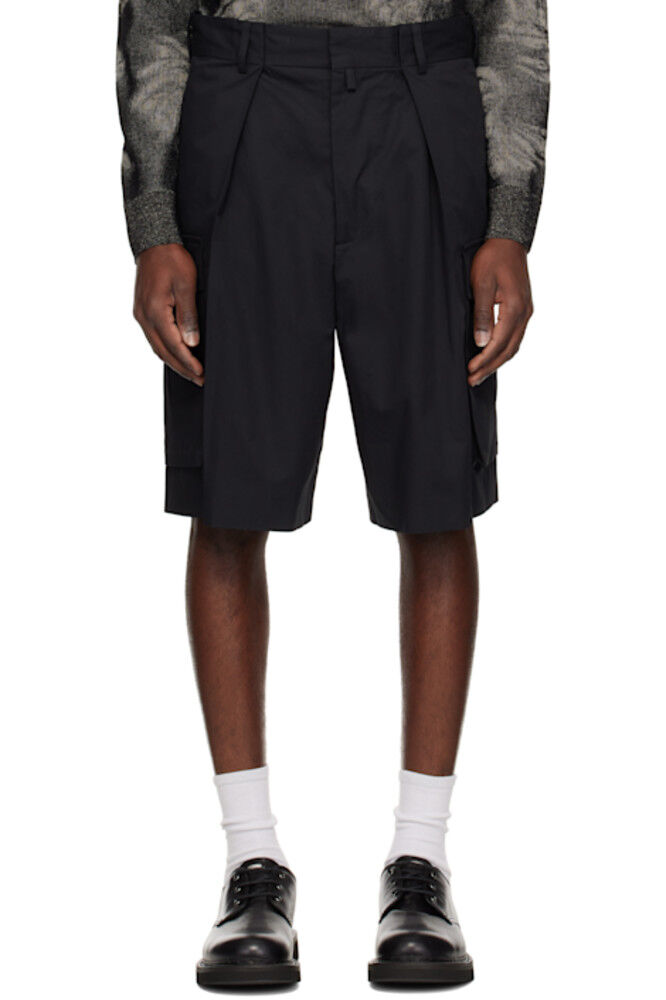 Черные плиссированные шорты-карго Dries Van Noten
Черные плиссированные шорты-карго Dries Van Noten