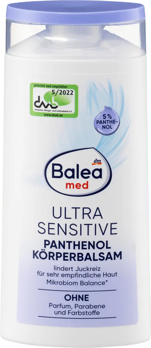 Бальзам для ухода за телом Ultra Sensitive Пантенол 250мл Balea
Бальзам для ухода за телом Ultra Sensitive Пантенол 250мл Balea