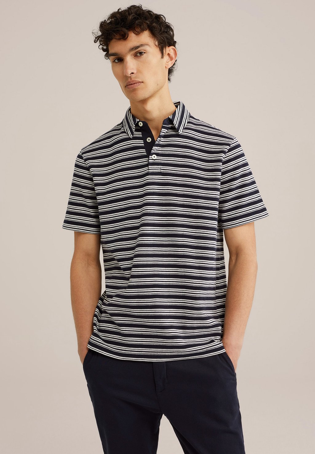 Рубашка поло WE Fashion, темно-синий
Рубашка поло WE Fashion, темно-синий