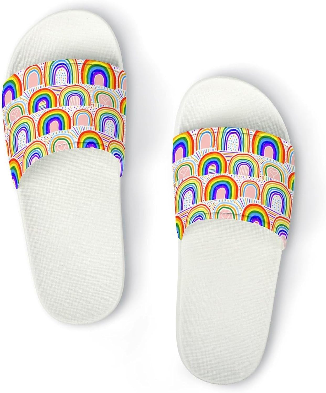 Красивые яркие унисекс шлепанцы с радугой - шлепанцы с принтом - можно носить дома и на улице Generic, белый
Красивые яркие унисекс шлепанцы с радугой - шлепанцы с принтом - можно носить дома и на улице Generic, белый