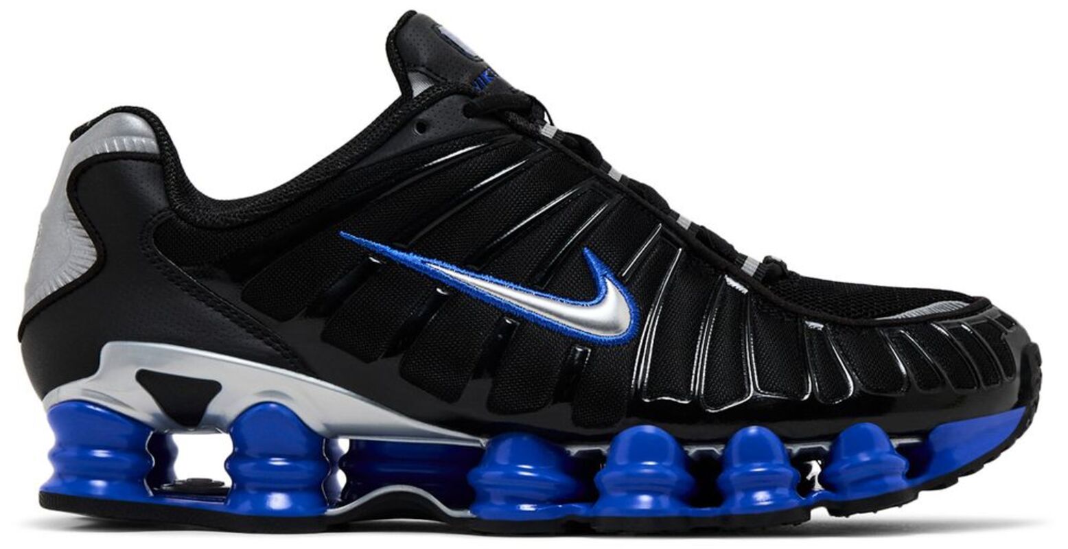 Кроссовки Nike Shox TL Black Racer Blue Metallic Silver
Кроссовки Nike Shox TL Black Racer Blue Metallic Silver