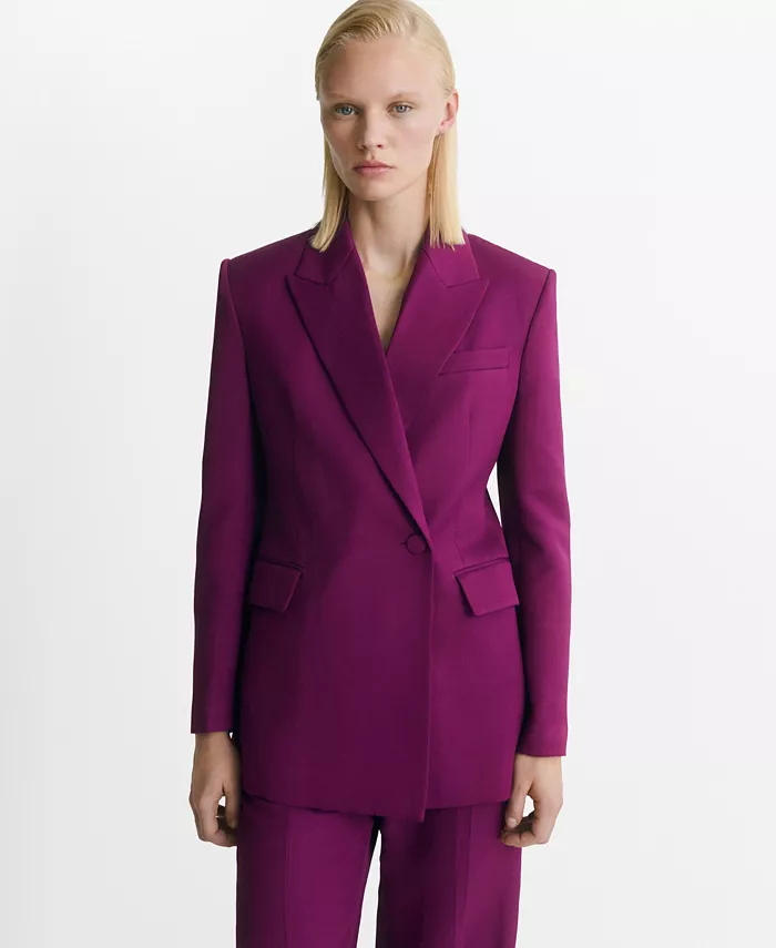 Женский двубортный пиджак Mango, розовый
Женский двубортный пиджак Mango, розовый