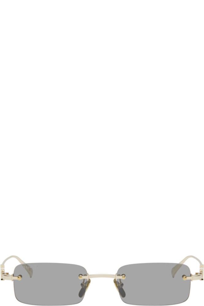 Золотые прямоугольные солнцезащитные очки Gucci Block
Золотые прямоугольные солнцезащитные очки Gucci Block