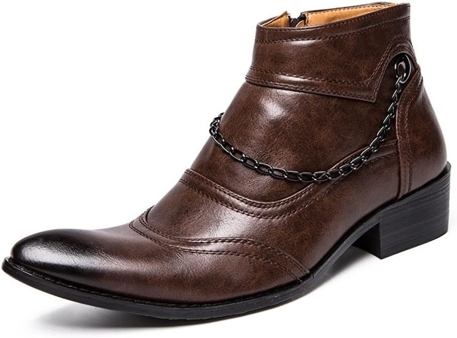 Мужские ботинки на шнуровке с закругленным носком, носок с отделкой, цепочный дизайн, носок с эффектом потертой кожи, ПУ, противоскользящие, удобные повседневные классические Xjsdjhount, коричневый
Мужские ботинки на шнуровке с закругленным носком, носок с отделкой, цепочный дизайн, носок с эффектом потертой кожи, ПУ, противоскользящие, удобные повседневные классические Xjsdjhount, коричневый