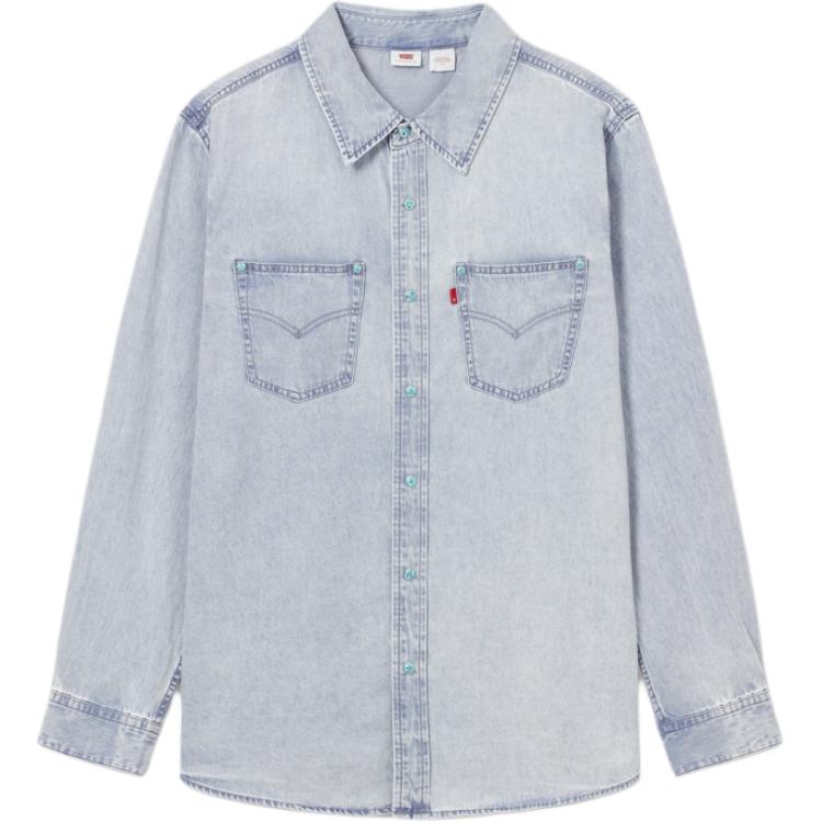 Levis Мужская рубашка светло-голубого цвета
Levis Мужская рубашка светло-голубого цвета