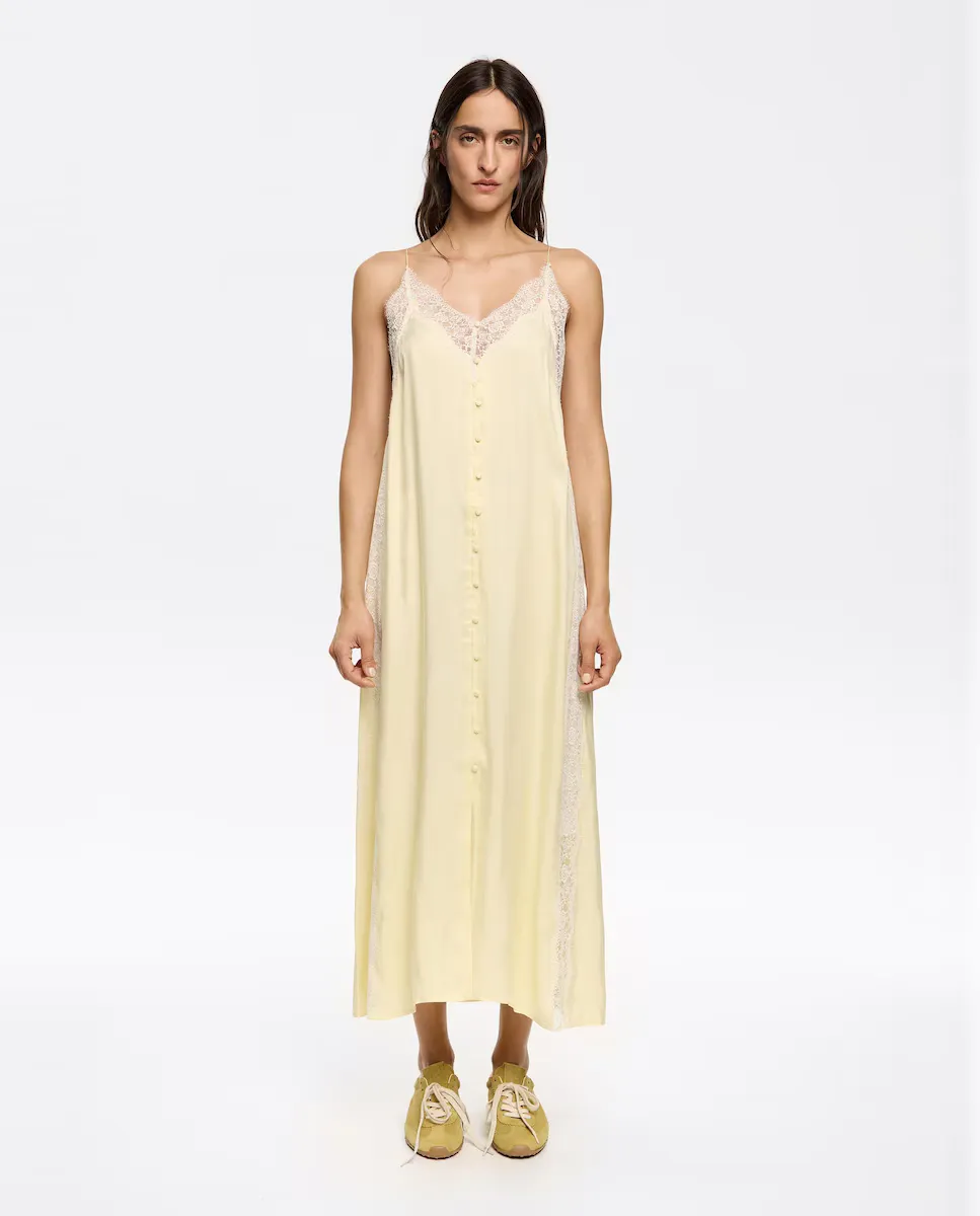 Платье с кружевными бретелями Bimba y Lola, желтый
Платье с кружевными бретелями Bimba y Lola, желтый