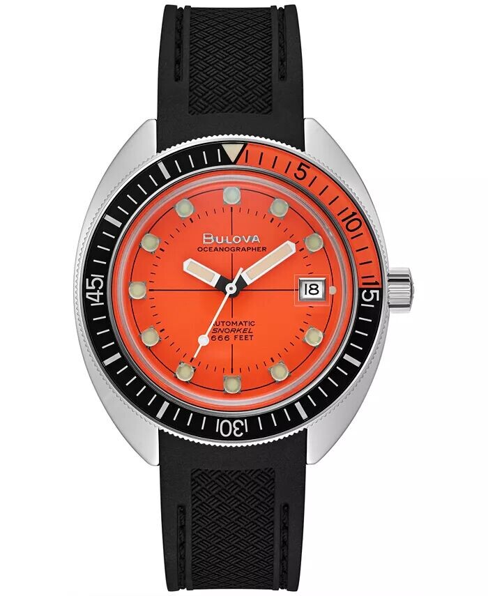 Мужские автоматические часы Oceanographer GMT с черным полиуретановым ремешком, 41 мм Bulova
Мужские автоматические часы Oceanographer GMT с черным полиуретановым ремешком, 41 мм Bulova