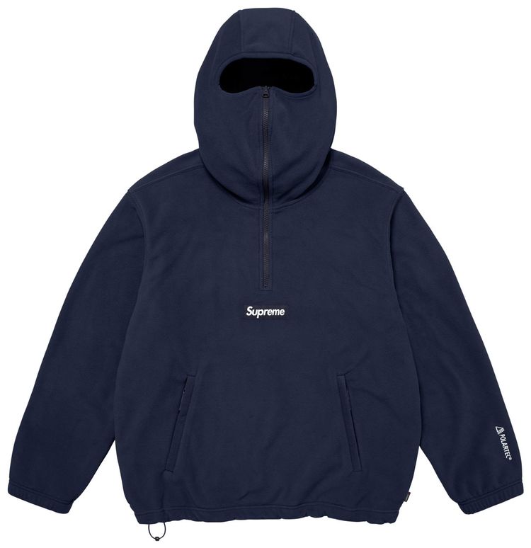 Толстовка Supreme Polartec с капюшоном и половинной молнией, синий
Толстовка Supreme Polartec с капюшоном и половинной молнией, синий