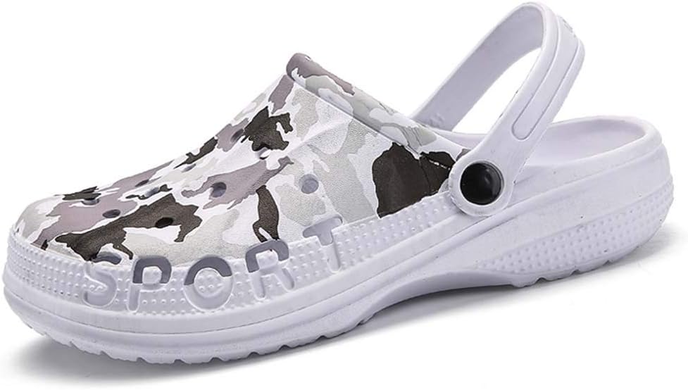 Мужские камуфляжные садовые сабо PHILDA, водонепроницаемые легкие тапочки, противоскользящие резиновые, для дома и улицы, быстро сохнущие, нескользящие сандалии Cerythrina, белый
Мужские камуфляжные садовые сабо PHILDA, водонепроницаемые легкие тапочки, противоскользящие резиновые, для дома и улицы, быстро сохнущие, нескользящие сандалии Cerythrina, белый