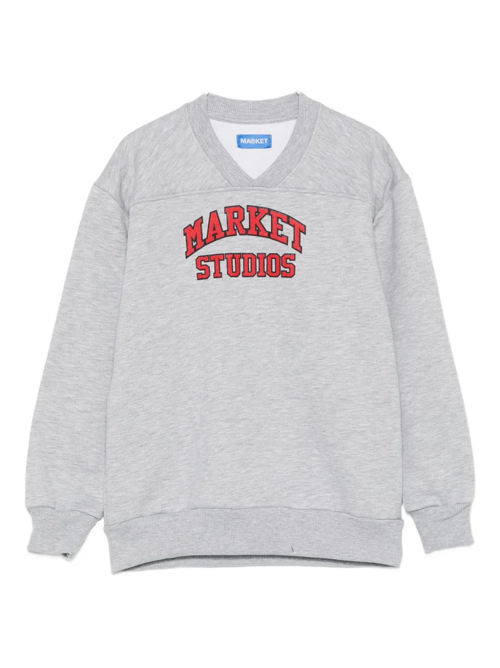 Толстовка с V-образным вырезом и логотипом MARKET, серый
Толстовка с V-образным вырезом и логотипом MARKET, серый