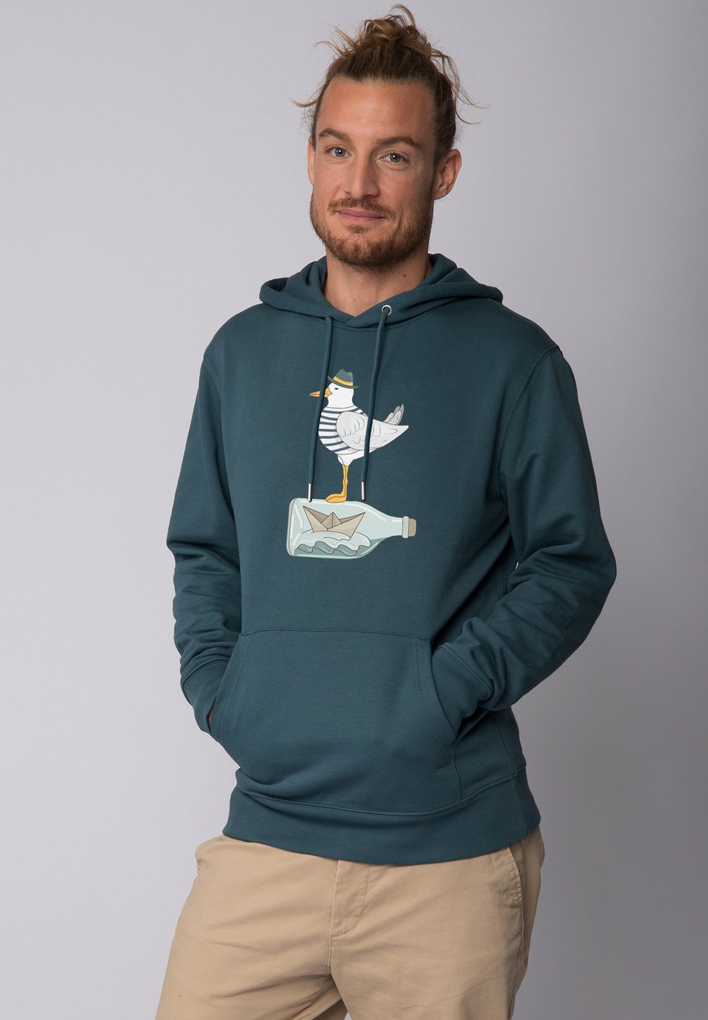 Толстовка MÖWE MIT HUT watapparel, сине-зеленый
Толстовка MÖWE MIT HUT watapparel, сине-зеленый