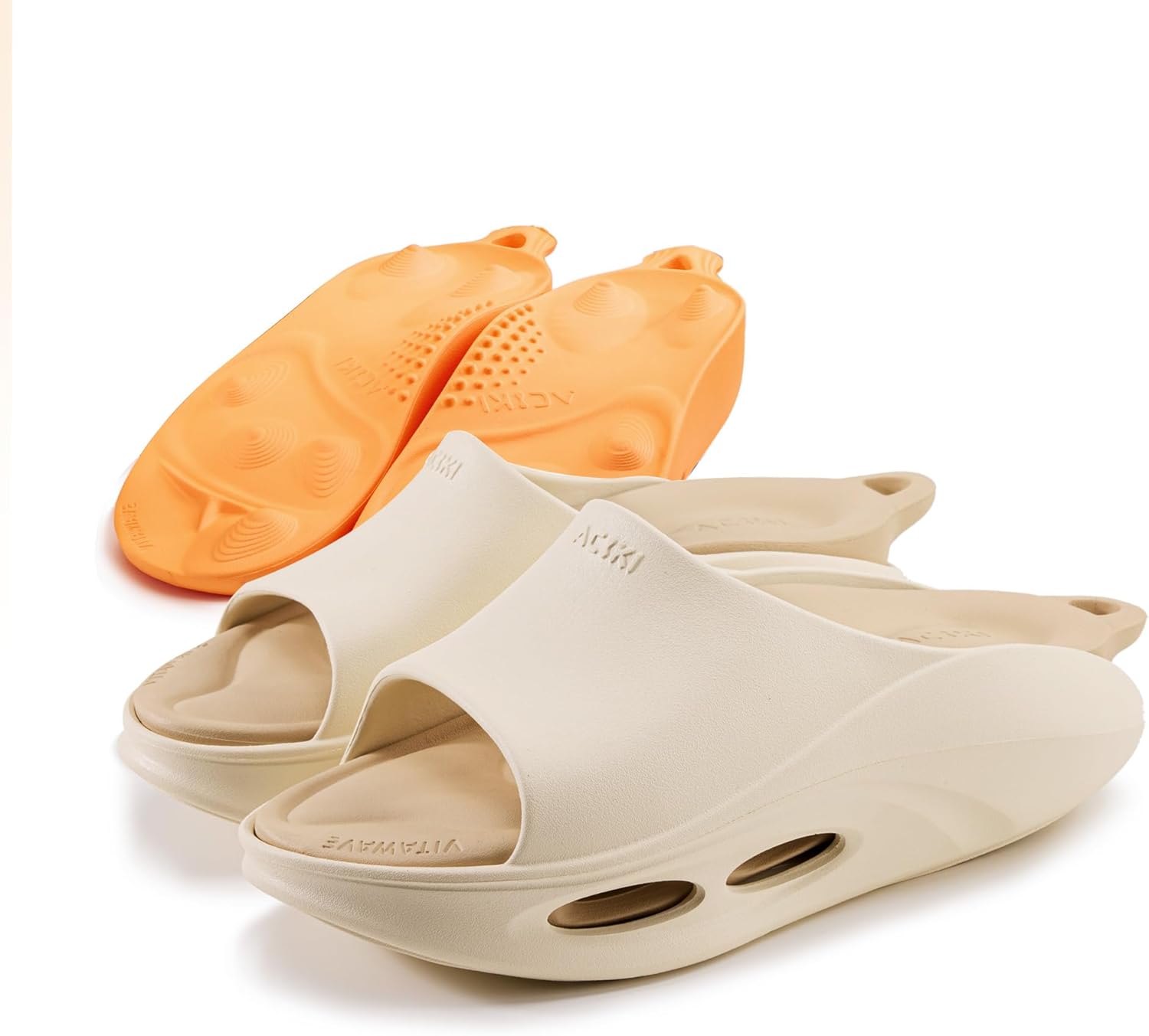 Сандалии ACIKI Unisex Recovery с 2 сменными стельками - тапочки с поддержкой свода стопы для мужчин и женщин Generic, слоновая кость
Сандалии ACIKI Unisex Recovery с 2 сменными стельками - тапочки с поддержкой свода стопы для мужчин и женщин Generic, слоновая кость