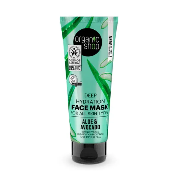 Глубоко увлажняющая маска для лица Deep Hydration Face Mask Aloe & Avocado Organic Shop, 75 ml
Глубоко увлажняющая маска для лица Deep Hydration Face Mask Aloe & Avocado Organic Shop, 75 ml