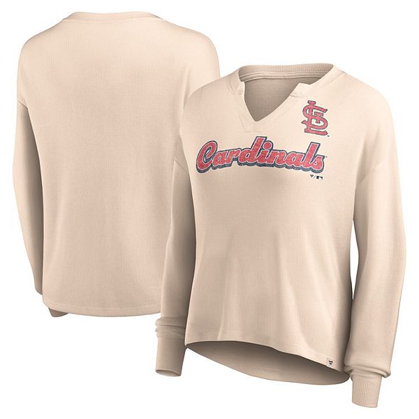 Женская футболка с длинным рукавом Fanatics Branded Cream St Louis Cardinals Go For It Unbranded
Женская футболка с длинным рукавом Fanatics Branded Cream St Louis Cardinals Go For It Unbranded