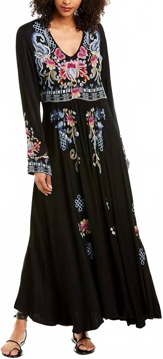 Платье Ичиро Чаллиса в черном цвете Johnny Was, черный
Платье Ичиро Чаллиса в черном цвете Johnny Was, черный