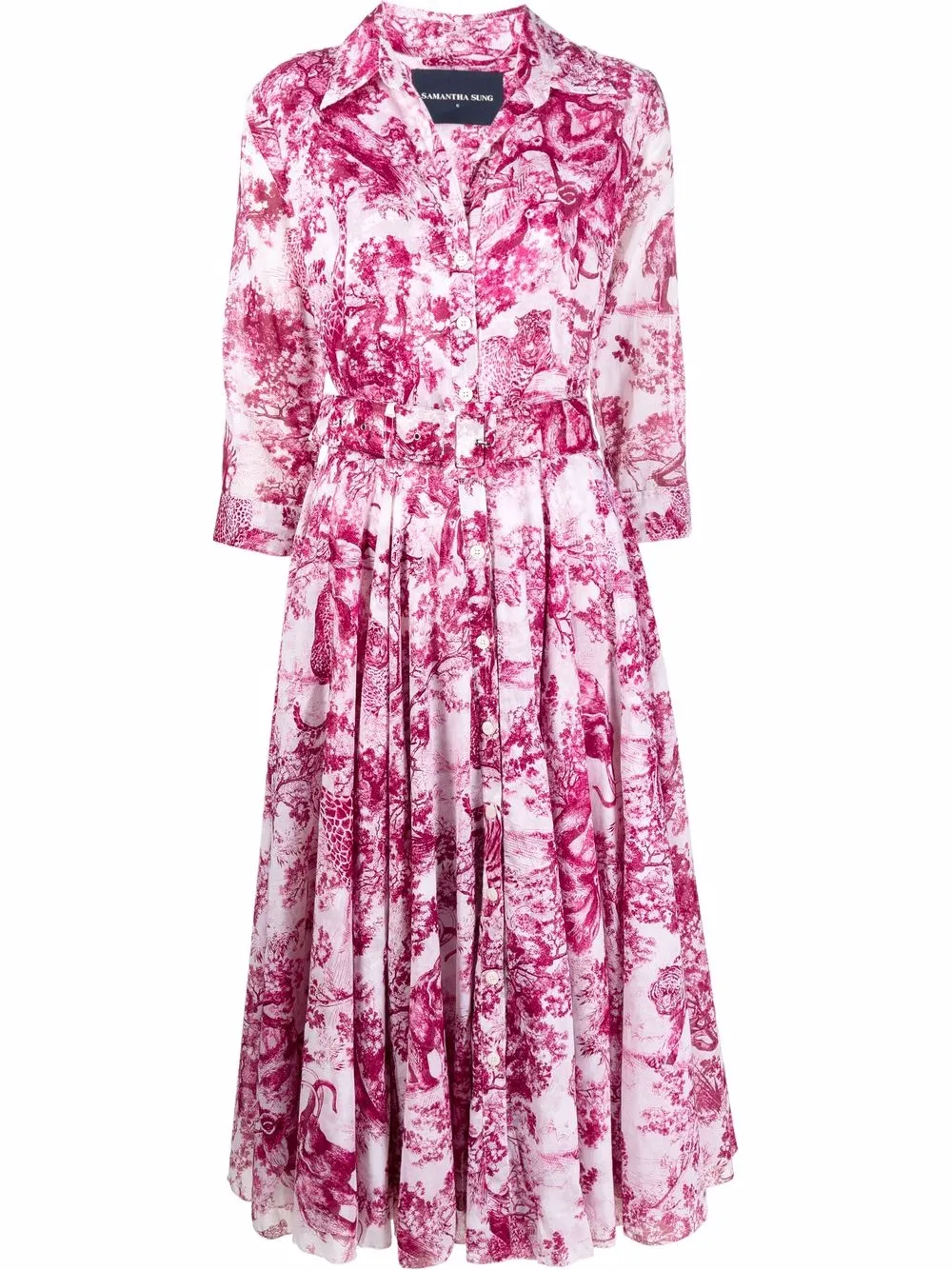 Платье-рубашка с поясом и вышивкой Samantha Sung, белый
Платье-рубашка с поясом и вышивкой Samantha Sung, белый