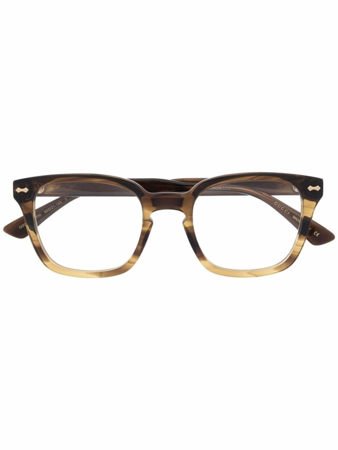 Gucci Eyewear очки в квадратной оправе черепаховой расцветки, коричневый 
Gucci Eyewear очки в квадратной оправе черепаховой расцветки, коричневый