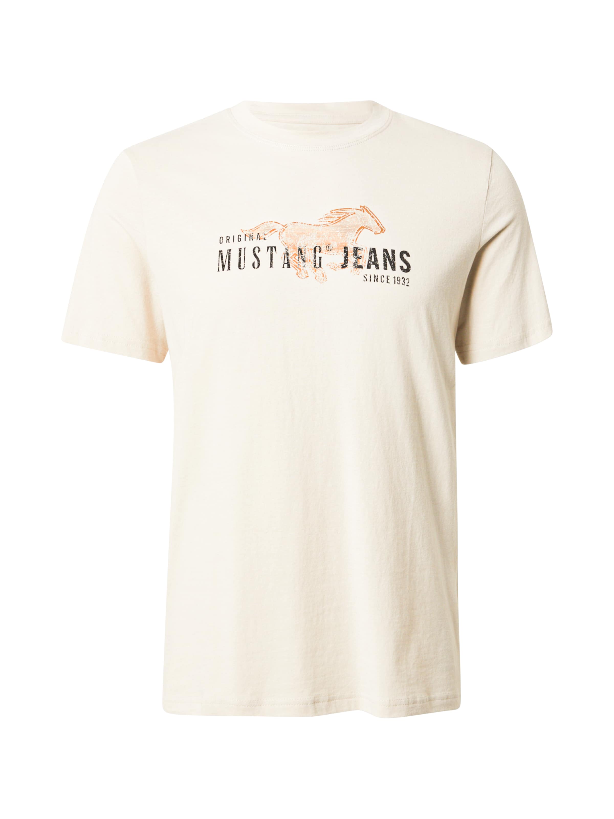 MUSTANG Футболка 'Austin' в цвете Cream
MUSTANG Футболка 'Austin' в цвете Cream