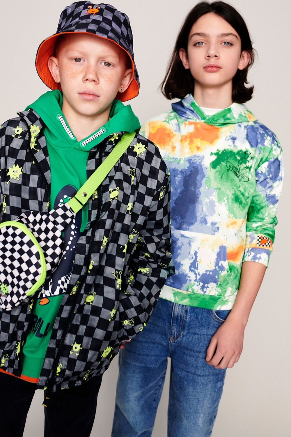 Ветровка с изображением монстра в шахматном порядке Monsoon, черный
Ветровка с изображением монстра в шахматном порядке Monsoon, черный