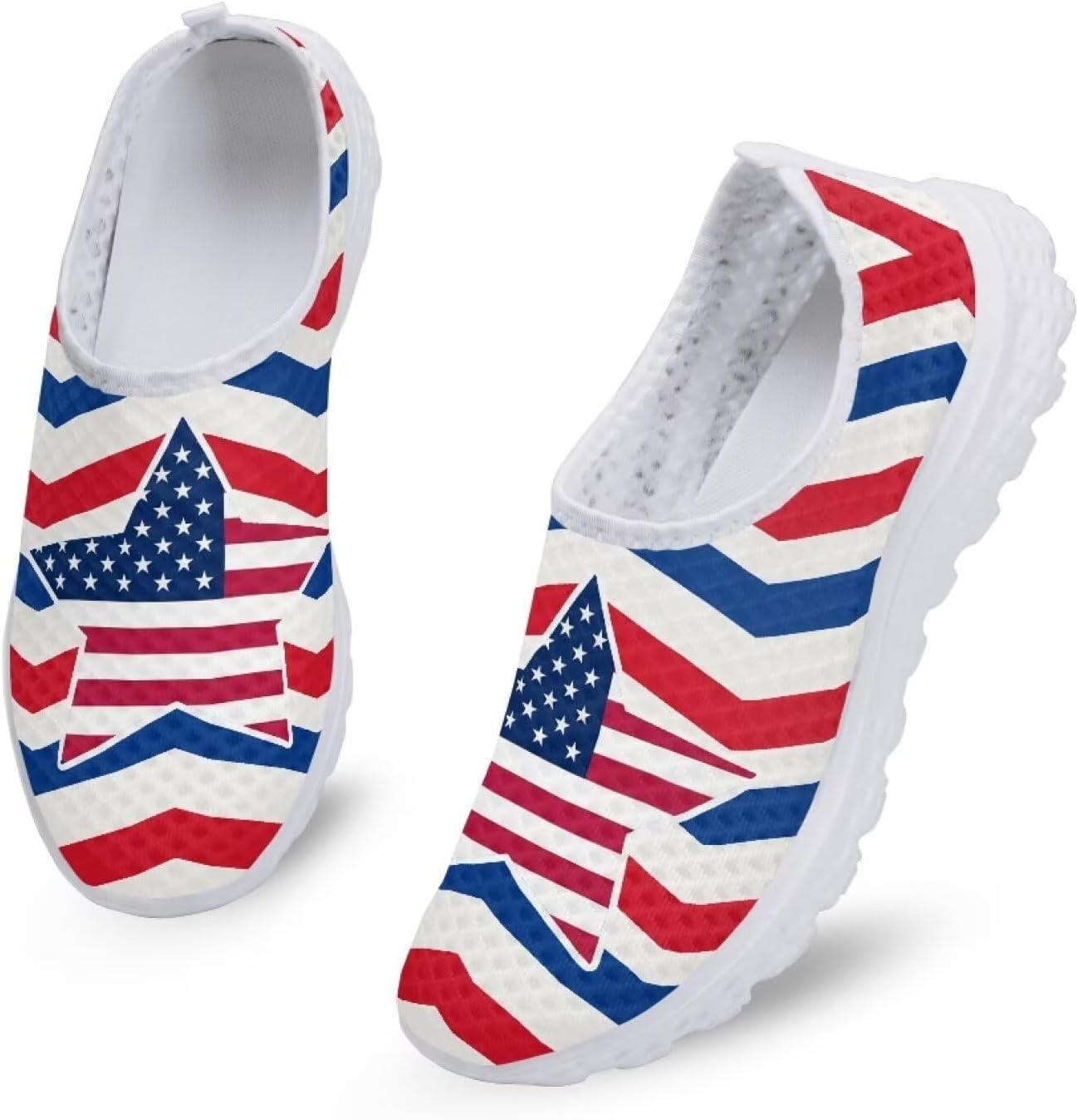 Кроссовки Binienty для взрослых, слипоны Clipper для женщин и мужчин, удобная повседневная обувь для ходьбы и бега, American Flag Stars
Кроссовки Binienty для взрослых, слипоны Clipper для женщин и мужчин, удобная повседневная обувь для ходьбы и бега, American Flag Stars