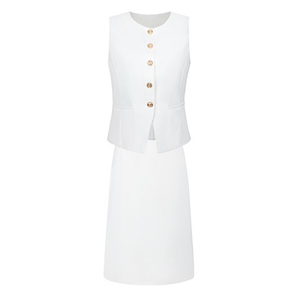 Женский костюм-двойка: безрукавка и юбка-карандаш Inspire Chic
Женский костюм-двойка: безрукавка и юбка-карандаш Inspire Chic