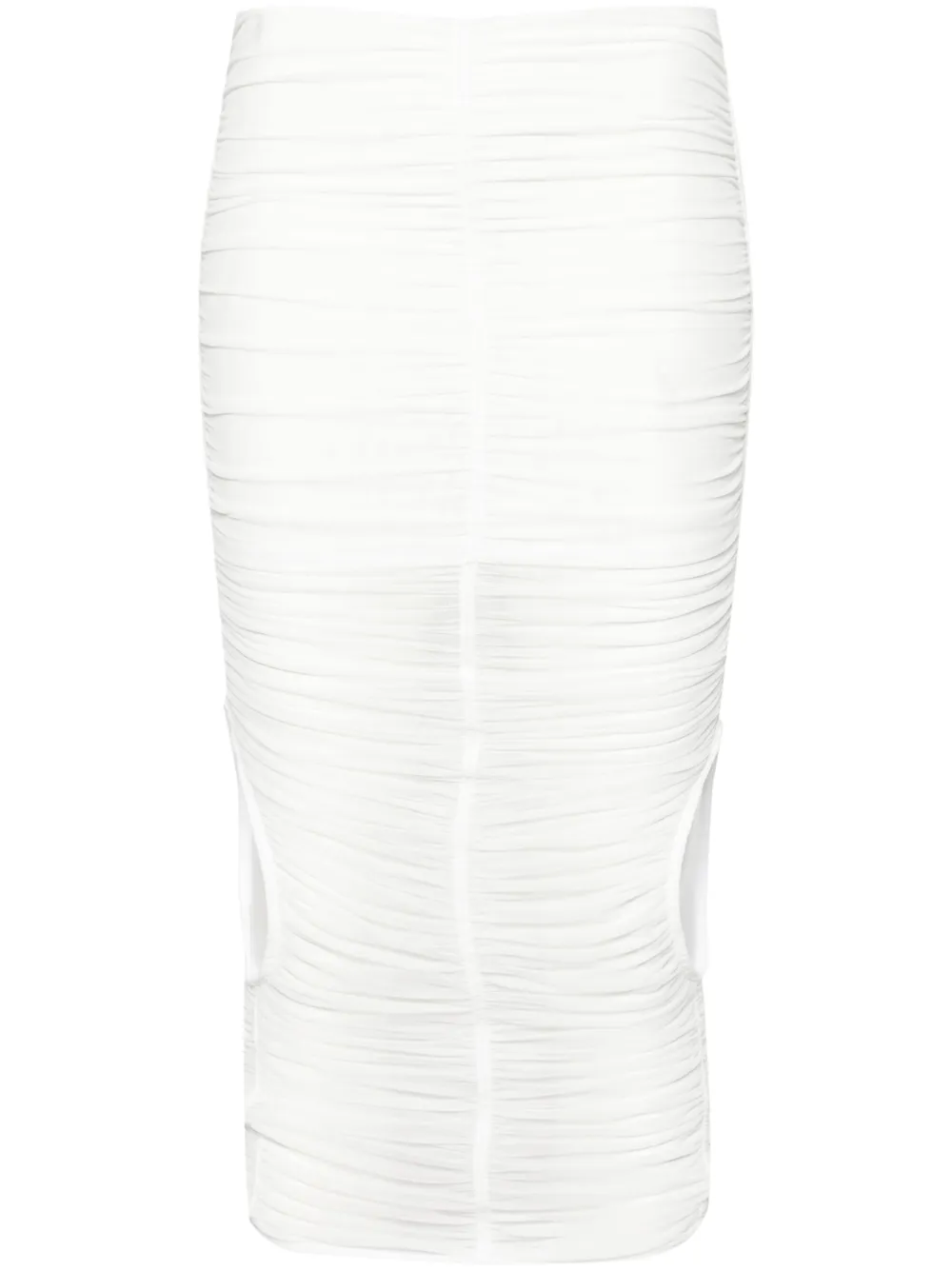 Сетчатая юбка миди со сборками Mugler, белый
Сетчатая юбка миди со сборками Mugler, белый