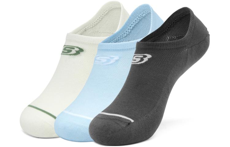 Женские носки до щиколотки 3 пары Skechers, белый/голубой/серый
Женские носки до щиколотки 3 пары Skechers, белый/голубой/серый