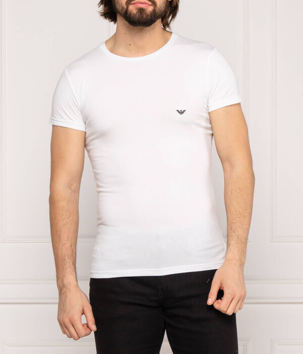 Футболка мужская Emporio Armani облегающая однотонная, белый
Футболка мужская Emporio Armani облегающая однотонная, белый