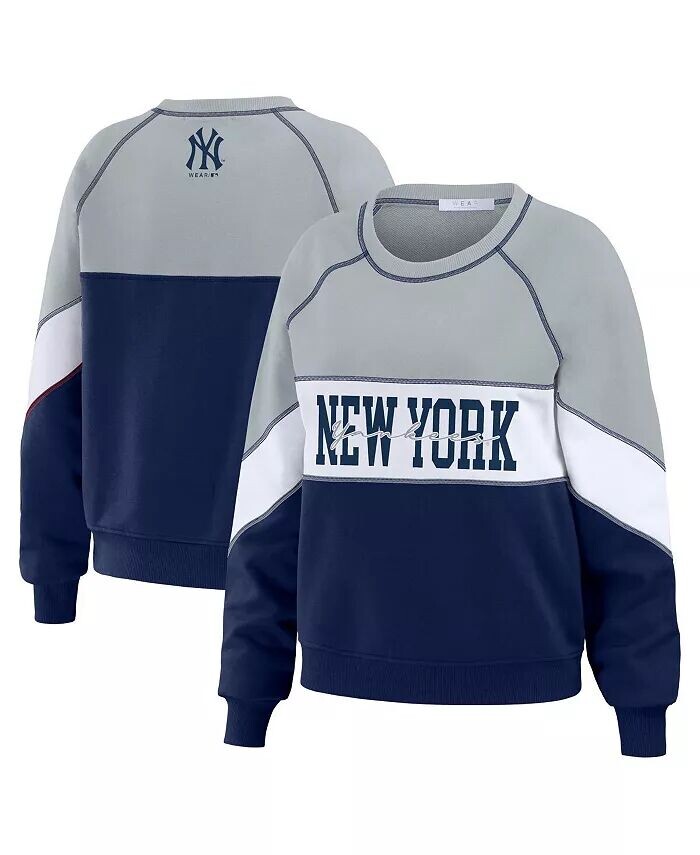 Женский пуловер с круглым вырезом цвета Хизер, темно-серый New York Yankees Wear By Erin Andrews, мультиколор
Женский пуловер с круглым вырезом цвета Хизер, темно-серый New York Yankees Wear By Erin Andrews, мультиколор
