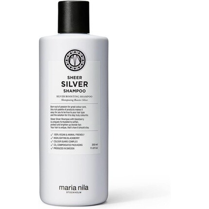 Прозрачный серебряный шампунь 350мл, Maria Nila
Прозрачный серебряный шампунь 350мл, Maria Nila