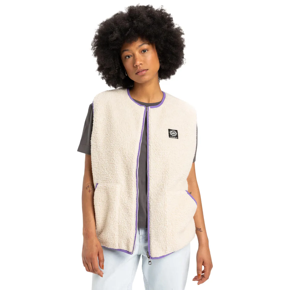 Женский двусторонний жилет Quiksilver, белый
Женский двусторонний жилет Quiksilver, белый