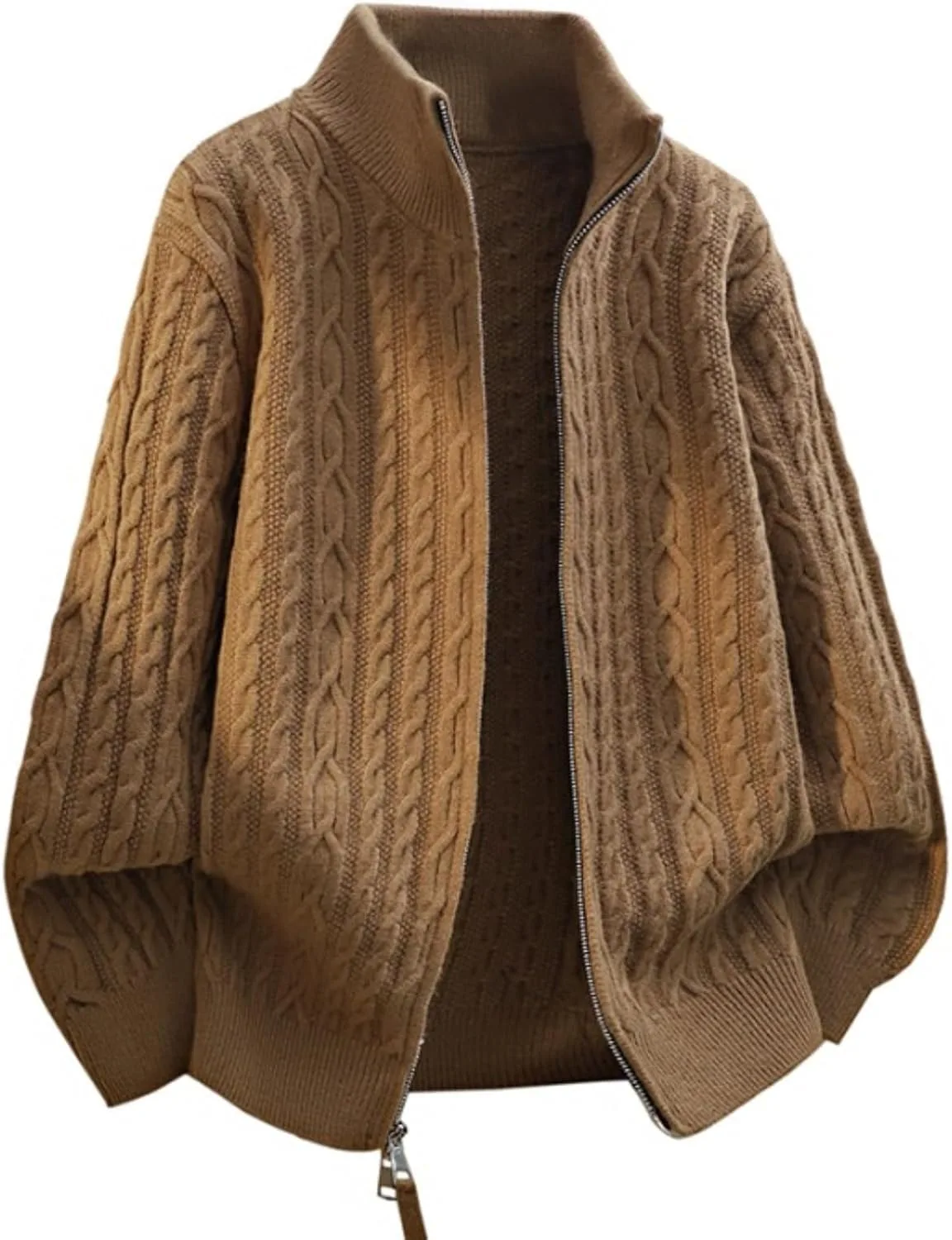 Мужской кардиган на молнии однотонный slim fit с длинными рукавами и воротником стойкой
Мужской кардиган на молнии однотонный slim fit с длинными рукавами и воротником стойкой