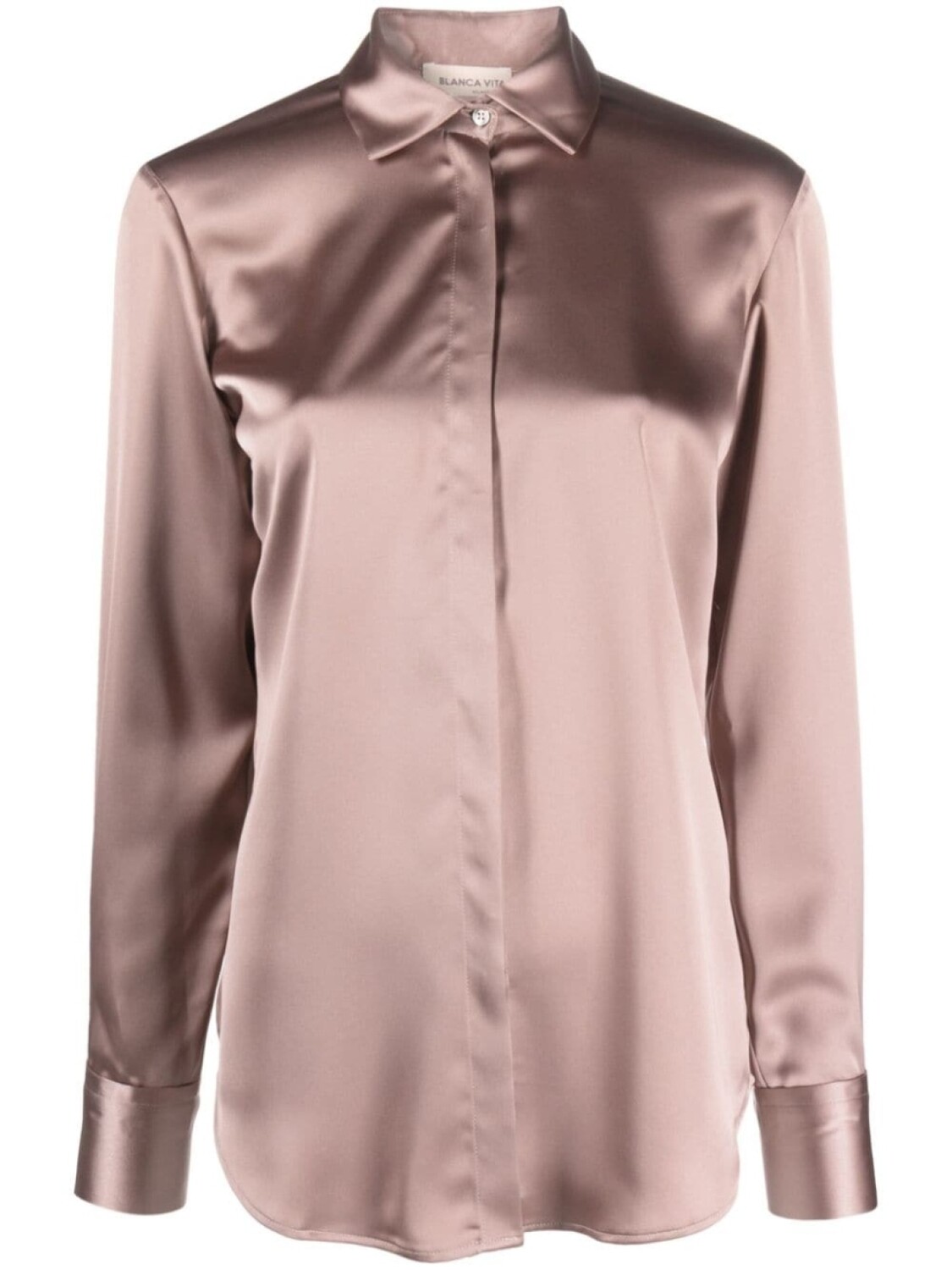 Blanca Vita long-sleeve satin shirt, нейтральный цвет
Blanca Vita long-sleeve satin shirt, нейтральный цвет