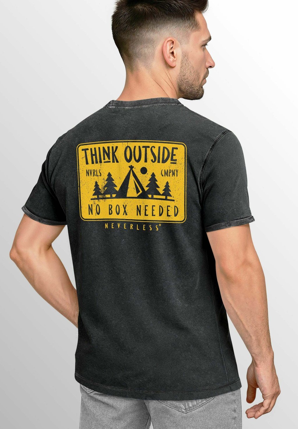 Футболка с принтом VINTAGE BACK THINK OUTSIDE Neverless, антрацит
Футболка с принтом VINTAGE BACK THINK OUTSIDE Neverless, антрацит