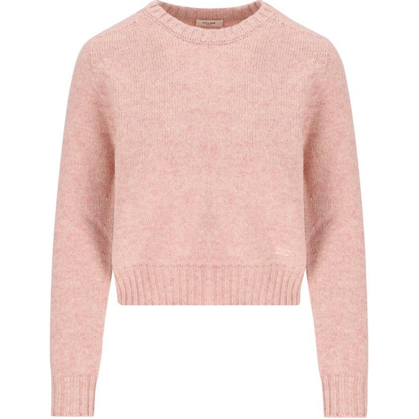 Свитер с круглым вырезом и длинными рукавами CELINE, светло-розовый
Свитер с круглым вырезом и длинными рукавами CELINE, светло-розовый
