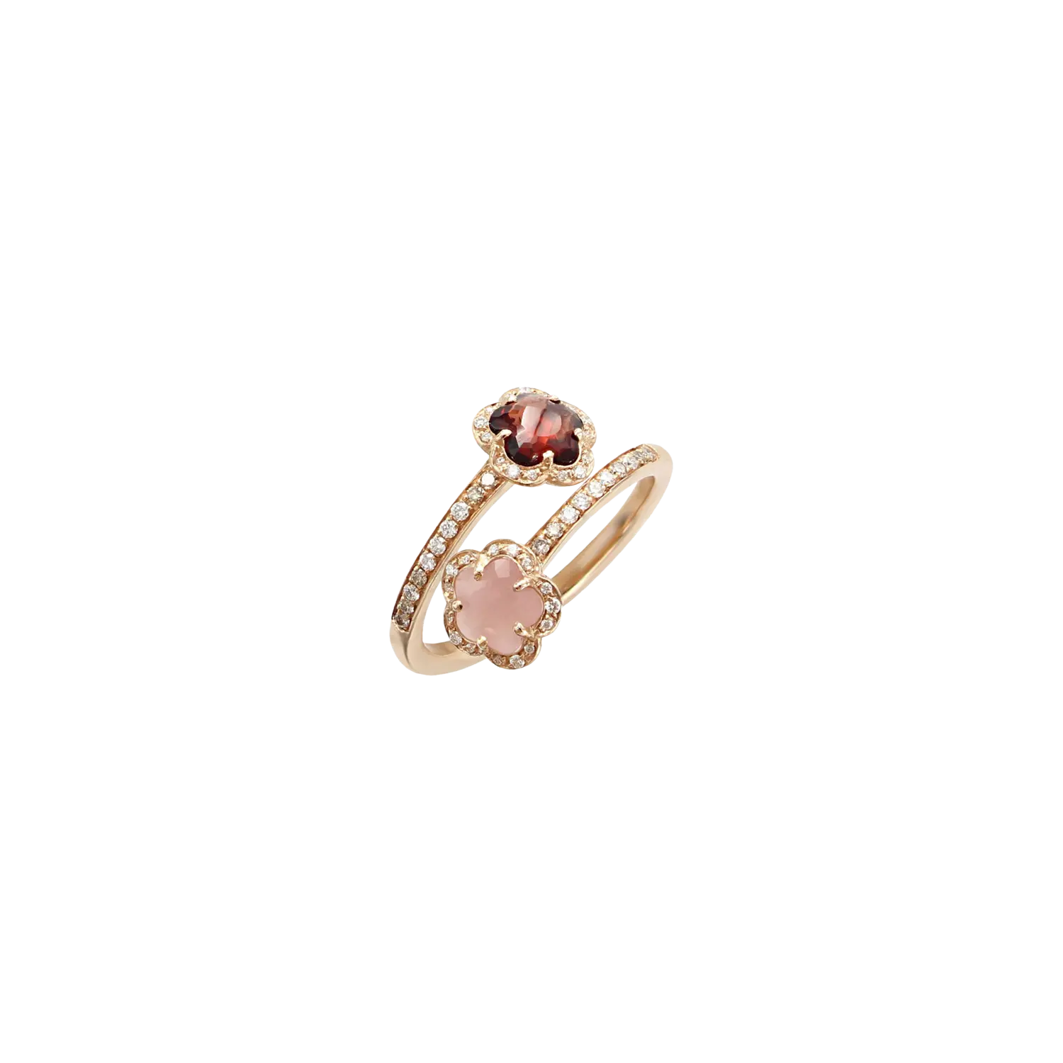 Кольцо flower child из розового золота с розовым халцедоном, красным гранатом и бриллиантами Pasquale Bruni
Кольцо flower child из розового золота с розовым халцедоном, красным гранатом и бриллиантами Pasquale Bruni