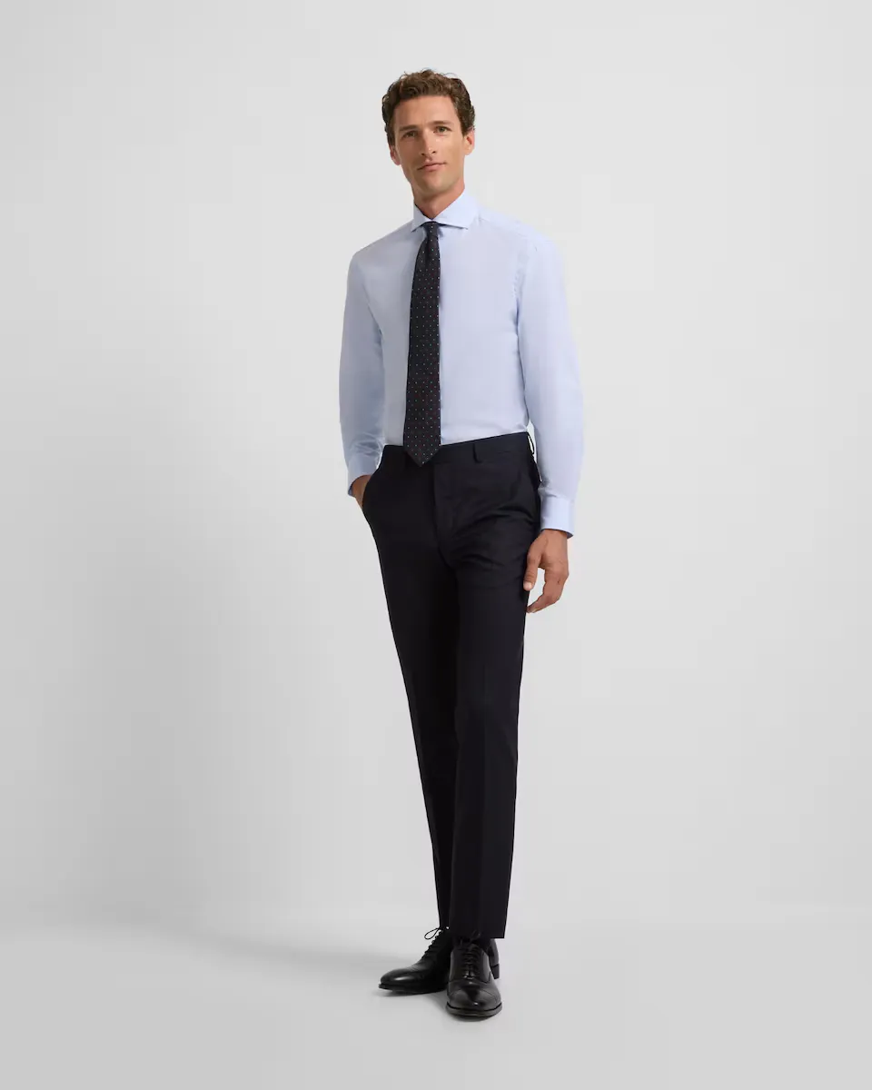 Мужской классический костюм «елочкой» брюки темно-синего цвета Silbon, синий
Мужской классический костюм «елочкой» брюки темно-синего цвета Silbon, синий