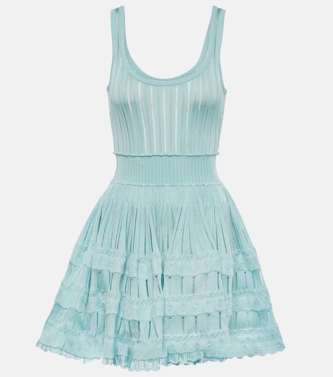 Мини-платье ажурной вязки Alaïa, Menthe
Мини-платье ажурной вязки Alaïa, Menthe