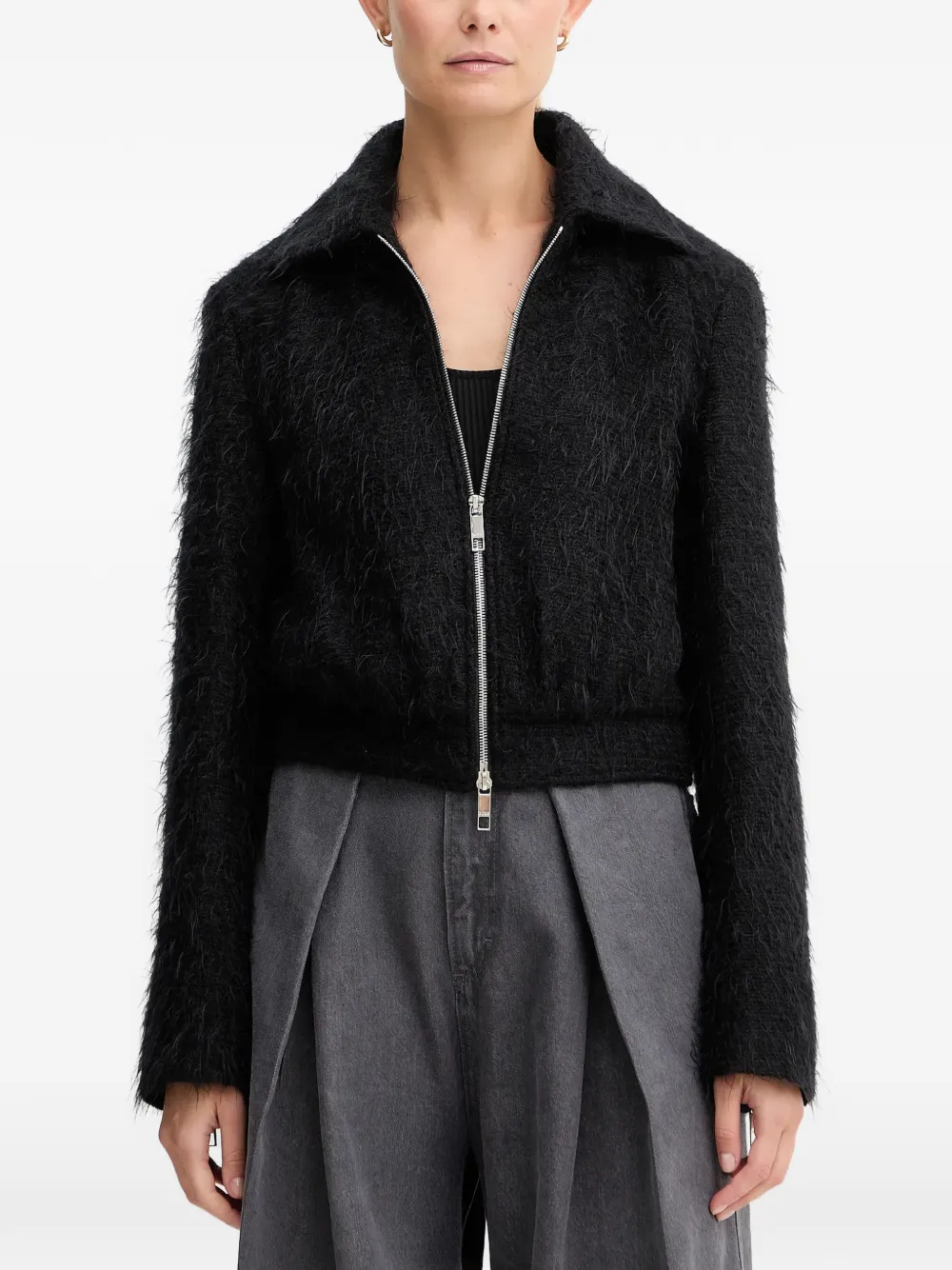 Укороченная куртка на молнии Boss, черный
Укороченная куртка на молнии Boss, черный