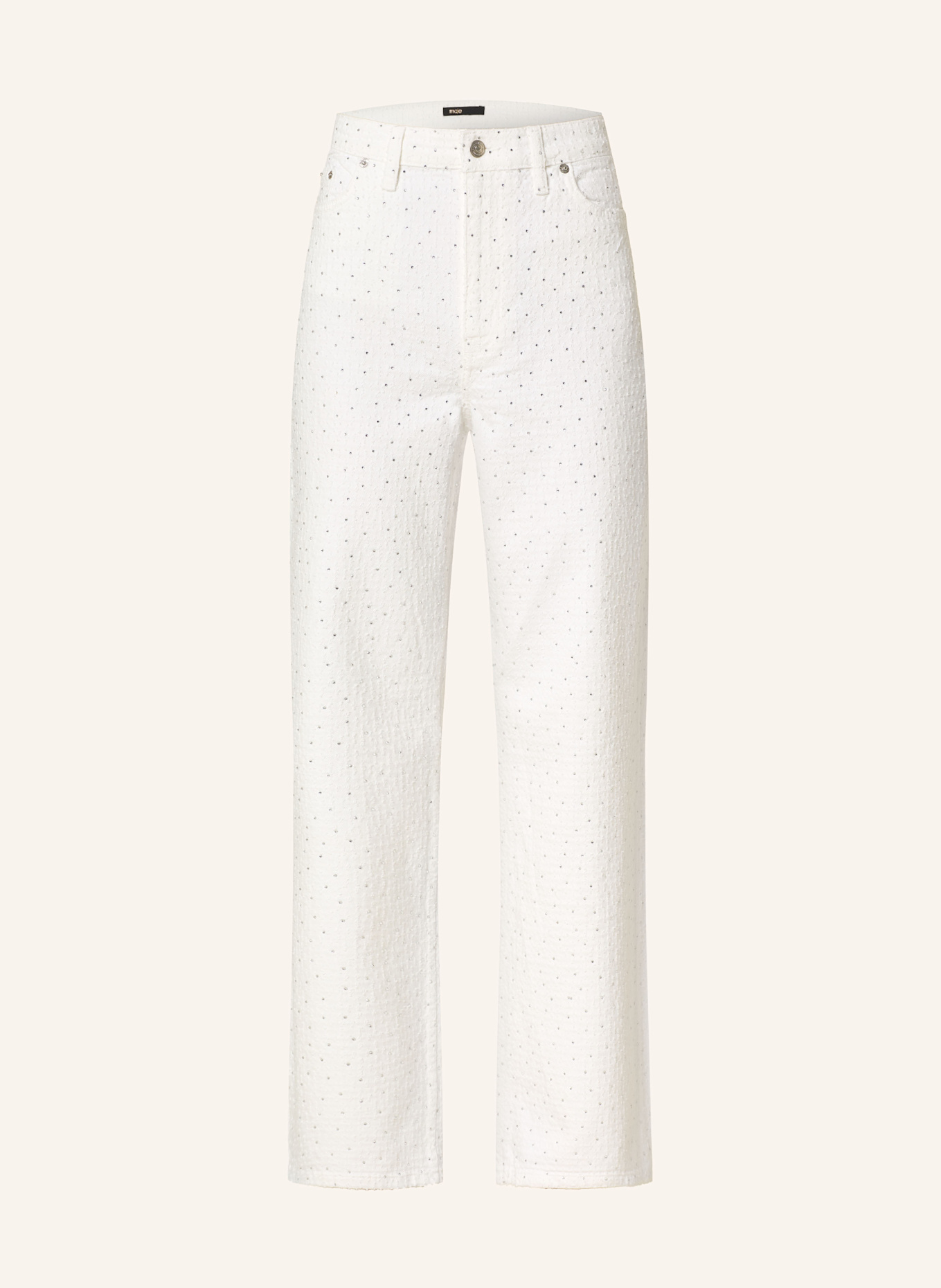 Расклешенные джинсы пантикуса с драгоценными камнями Maje, мультиколор
Расклешенные джинсы пантикуса с драгоценными камнями Maje, мультиколор