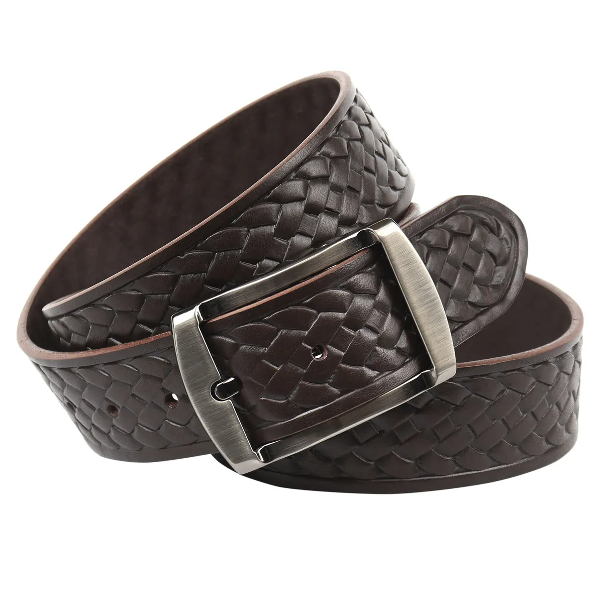Ремень Anthoni Crown из натуральной кожи растительного дубления с плетеным тиснением, коричневый
Ремень Anthoni Crown из натуральной кожи растительного дубления с плетеным тиснением, коричневый