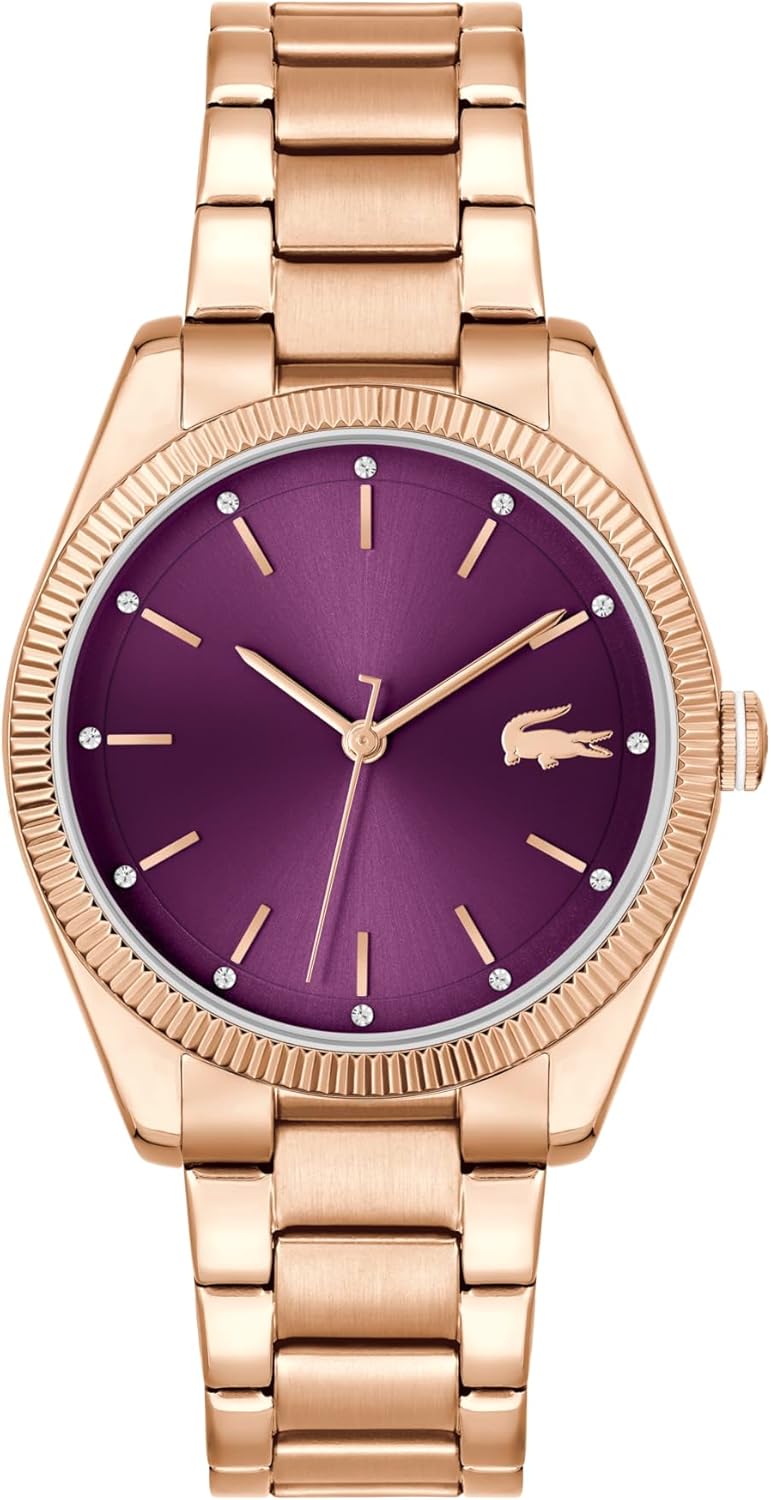 Lacoste Capucine женские часы 3H Quartz - кристальные акценты - браслет из нержавеющей стали - водонепроницаемость до 3ATM/30 метров - стильный дизайн с утра до ночи - подарок для нее - 36мм, Carnation Gold
Lacoste Capucine женские часы 3H Quartz - кристальные акценты - браслет из нержавеющей стали - водонепроницаемость до 3ATM/30 метров - стильный дизайн с утра до ночи - подарок для нее - 36мм, Carnation Gold