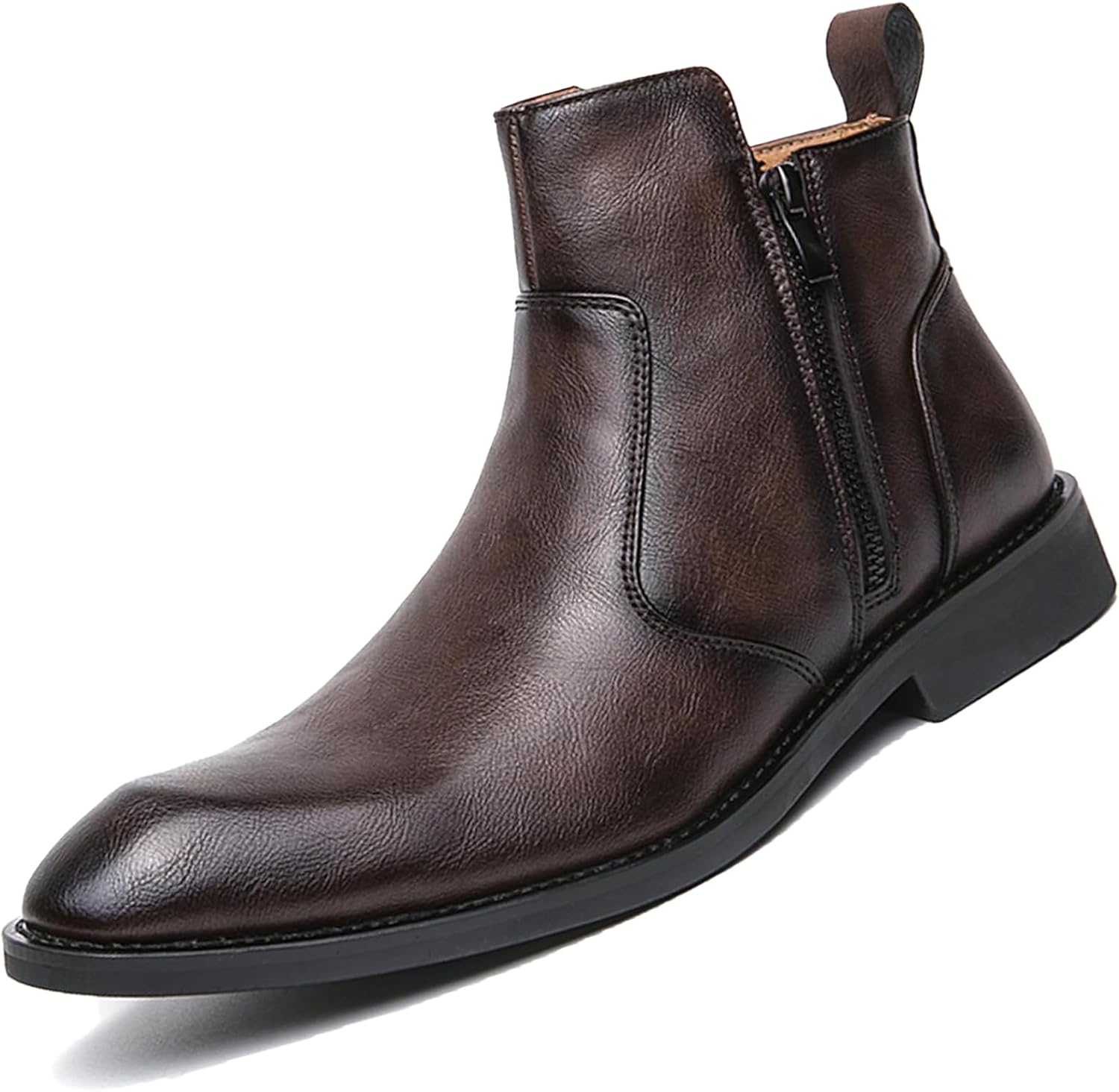 Мужские ретро кожаные туфли-слипоны Chelsea с заостренным носком, двойной боковой молнией, легкие с низким массивным каблуком, удобные нескользящие западные ботинки до щиколотки для бизнеса, официальных мероприятий и свадеб Adkgbe, Coffee
Мужские ретро кожаные туфли-слипоны Chelsea с заостренным носком, двойной боковой молнией, легкие с низким массивным каблуком, удобные нескользящие западные ботинки до щиколотки для бизнеса, официальных мероприятий и свадеб Adkgbe, Coffee