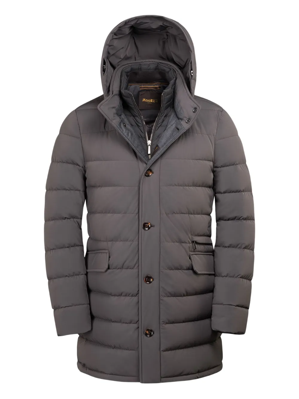 Куртка CALANDRI-KN с капюшоном и застежкой на пуговицы Moorer, серый
Куртка CALANDRI-KN с капюшоном и застежкой на пуговицы Moorer, серый