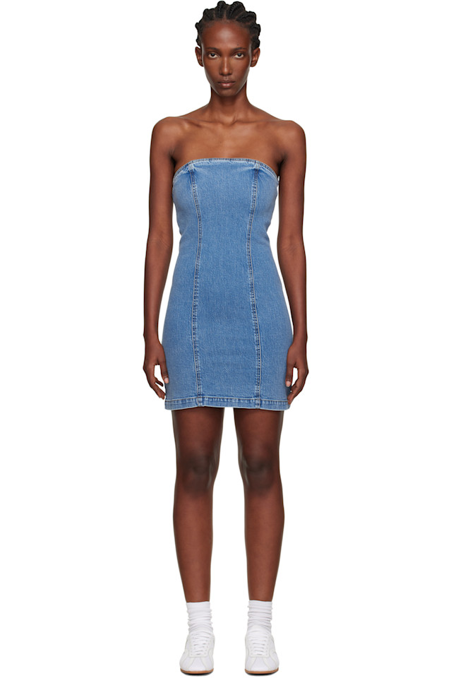 Кристин джинсовое мини-платье Holzweiler, синий 
Кристин джинсовое мини-платье Holzweiler, синий