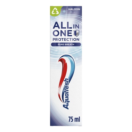 Зубная паста All In One Pure Breath Aquafresh
Зубная паста All In One Pure Breath Aquafresh