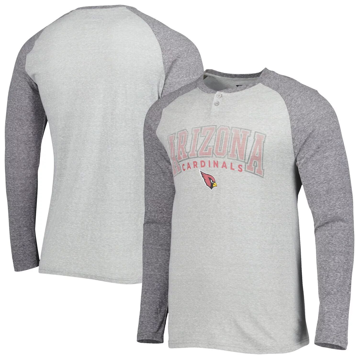 Мужская футболка Concepts Sport Heather Grey Arizona Cardinals Ledger Raglan с длинным рукавом в стиле Хенли
Мужская футболка Concepts Sport Heather Grey Arizona Cardinals Ledger Raglan с длинным рукавом в стиле Хенли