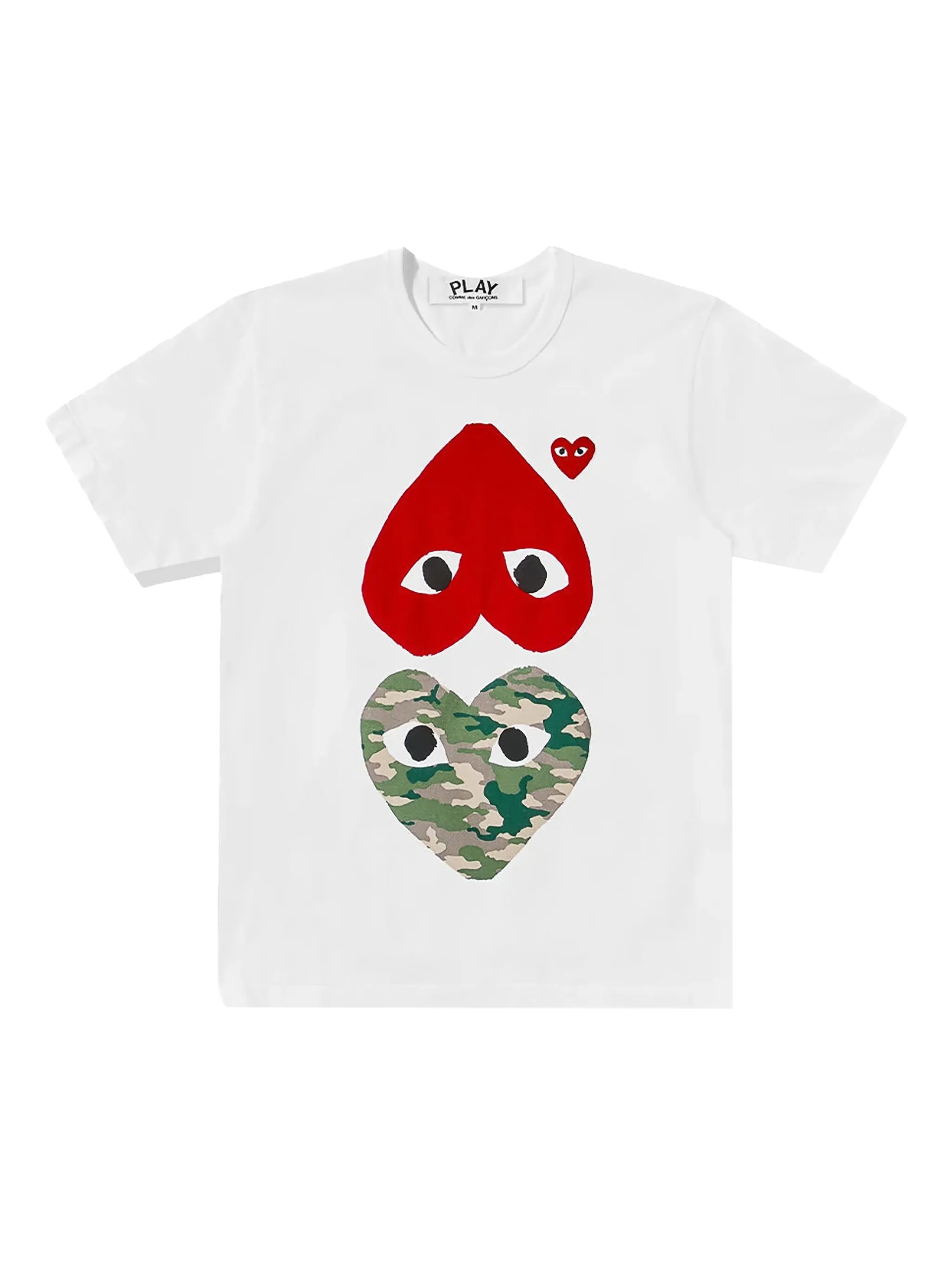 Футболка Camouflage Upside Down Double Heart Comme Des Garçons Play, белый
Футболка Camouflage Upside Down Double Heart Comme Des Garçons Play, белый